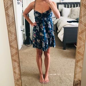 Abercrombie & Fitch Navy Floral Summer Dress